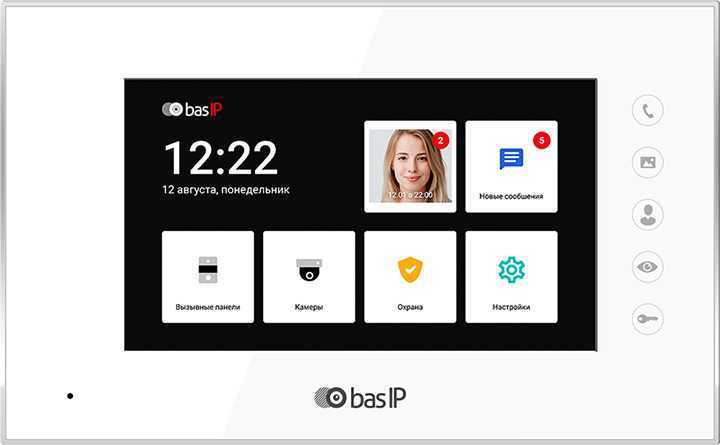 BAS-IP AQ-07LL WHITE IP видеомониторы фото, изображение