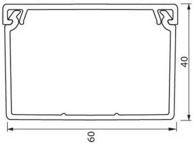 Legrand 638197 Metra 60x40 Пластиковый кабель-канал фото, изображение