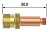 FUBAG Корпус цанги c газовой линзой ф1.6 FB TIG 17-18-26 (FB45V25) Аксессуары к горелкам TIG, MIG/MAG фото, изображение